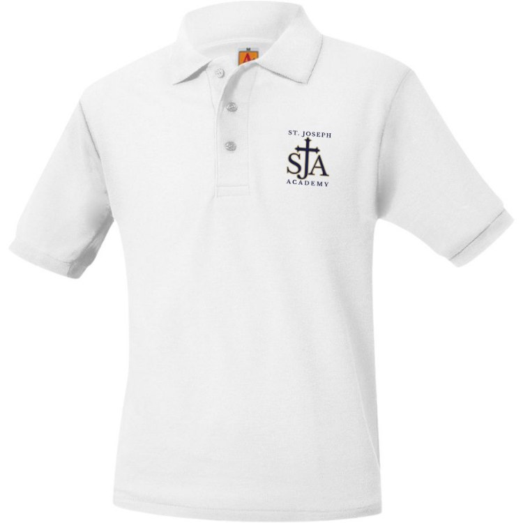 Picture of SJA White Short Sleeve Polo