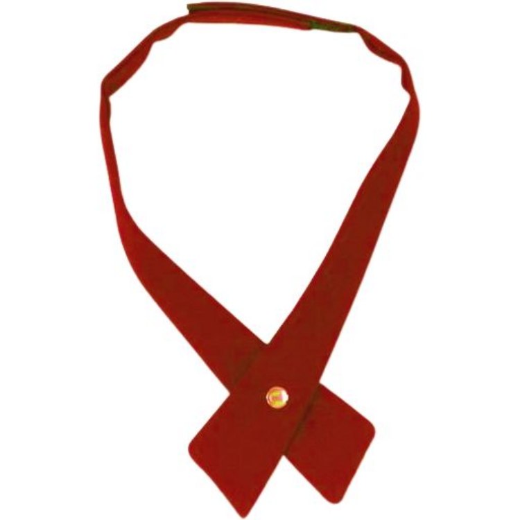 Picture of Red Velcro Girl's Cross Tie